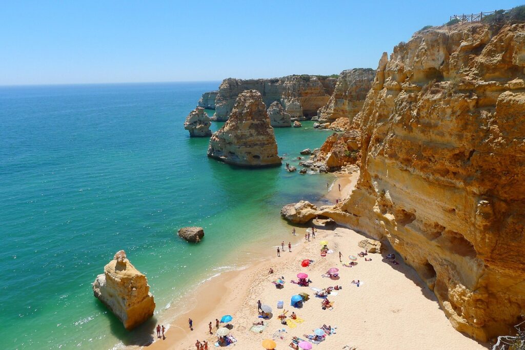 sea, beach, nature, bay, vacations, summer, to bathe, algarve