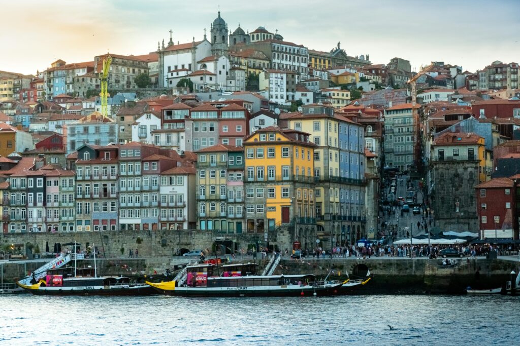 Porto Ribeira Rio Douro Ponte Dom Luís Portugal